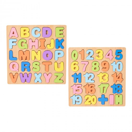 Wooden Puzzles Learning Toys Stackable Early Development Teaching Aids Jigsaw Learning Puzzles board Toddlers Kid Boys