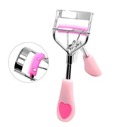1PC Lady Professional Eyelash Curler With Comb Tweezers Curling Eyelash Clip Cosmetic Eye Beauty Tool